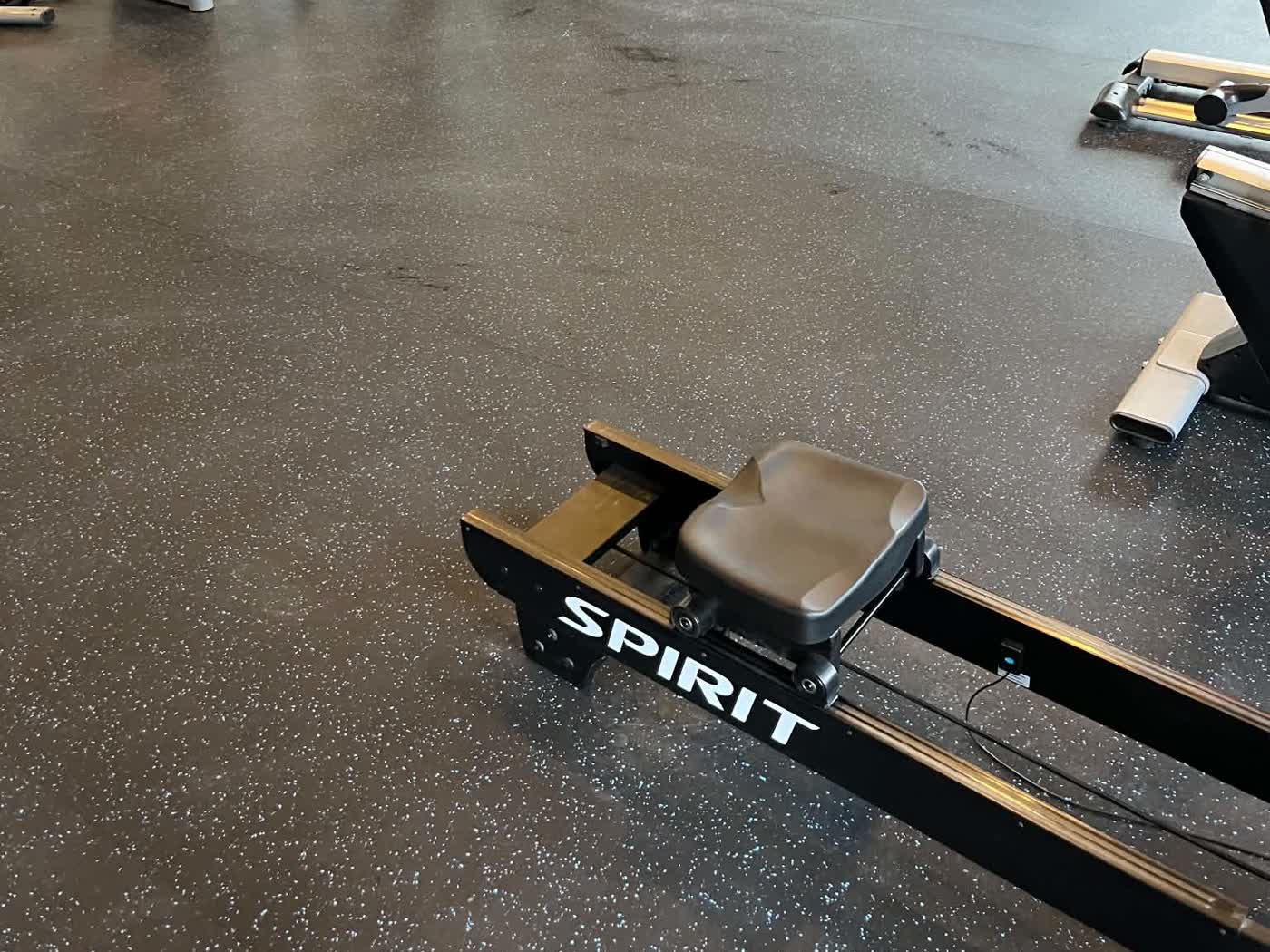 Rubber athletic flooring installed in a gym by Carpet and Floors by Eric