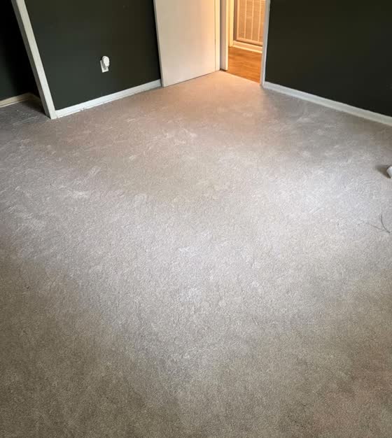 New carpet in a bedroom